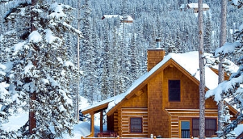 maison montagne neige